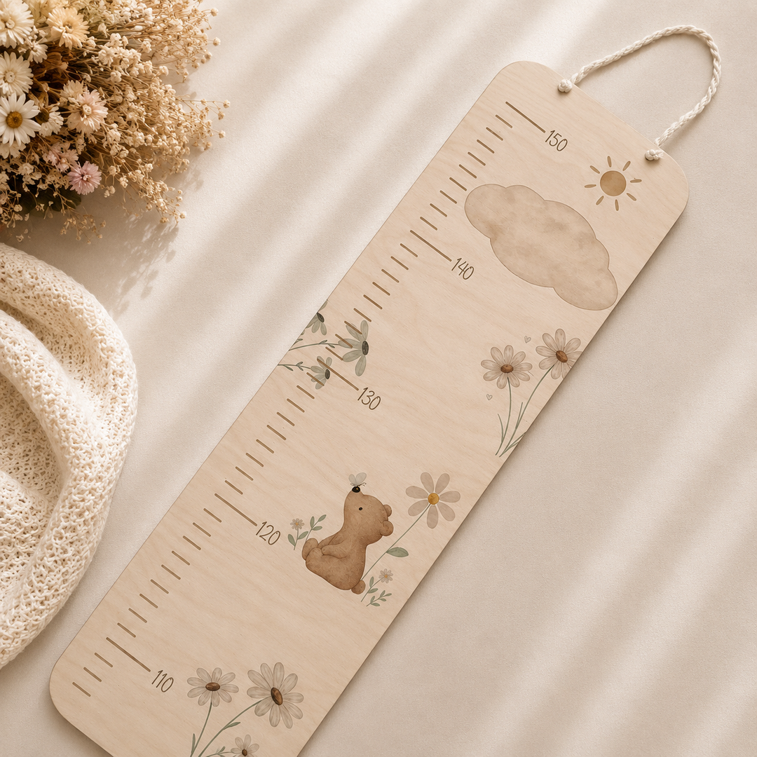 personalisierbare Kindermesslatte Bärchen