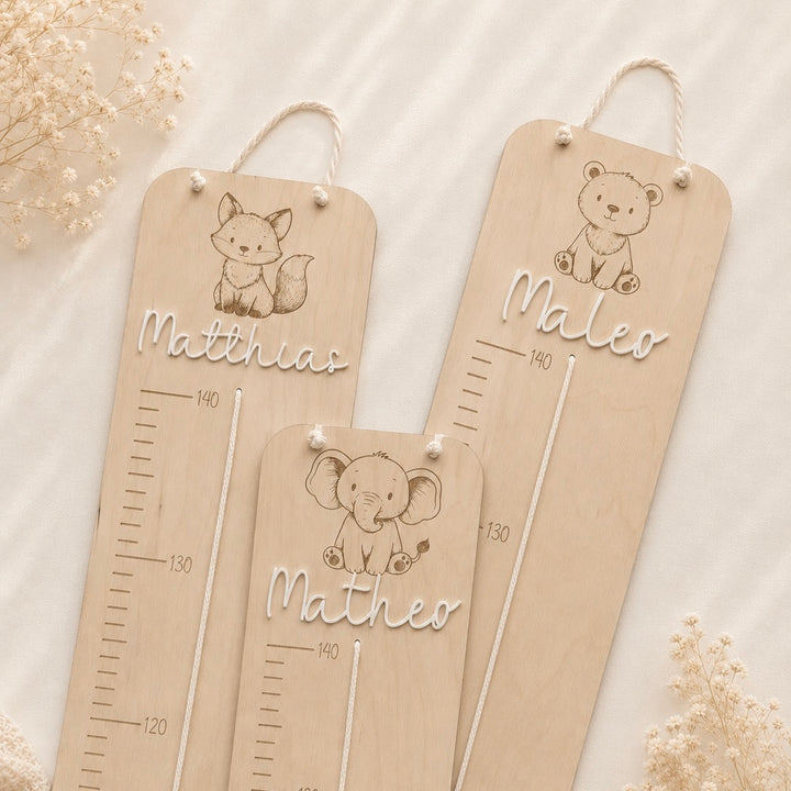 personalisierbare Kindermesslatte mit Motiv