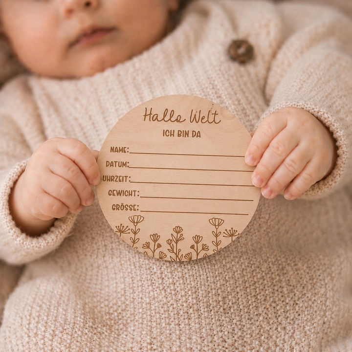 Personalisierbares Holzschild