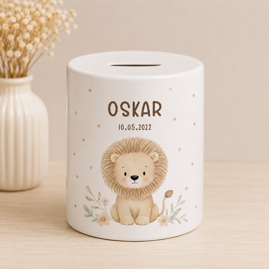 Spardose für Kinder - niedliche Tiermotive