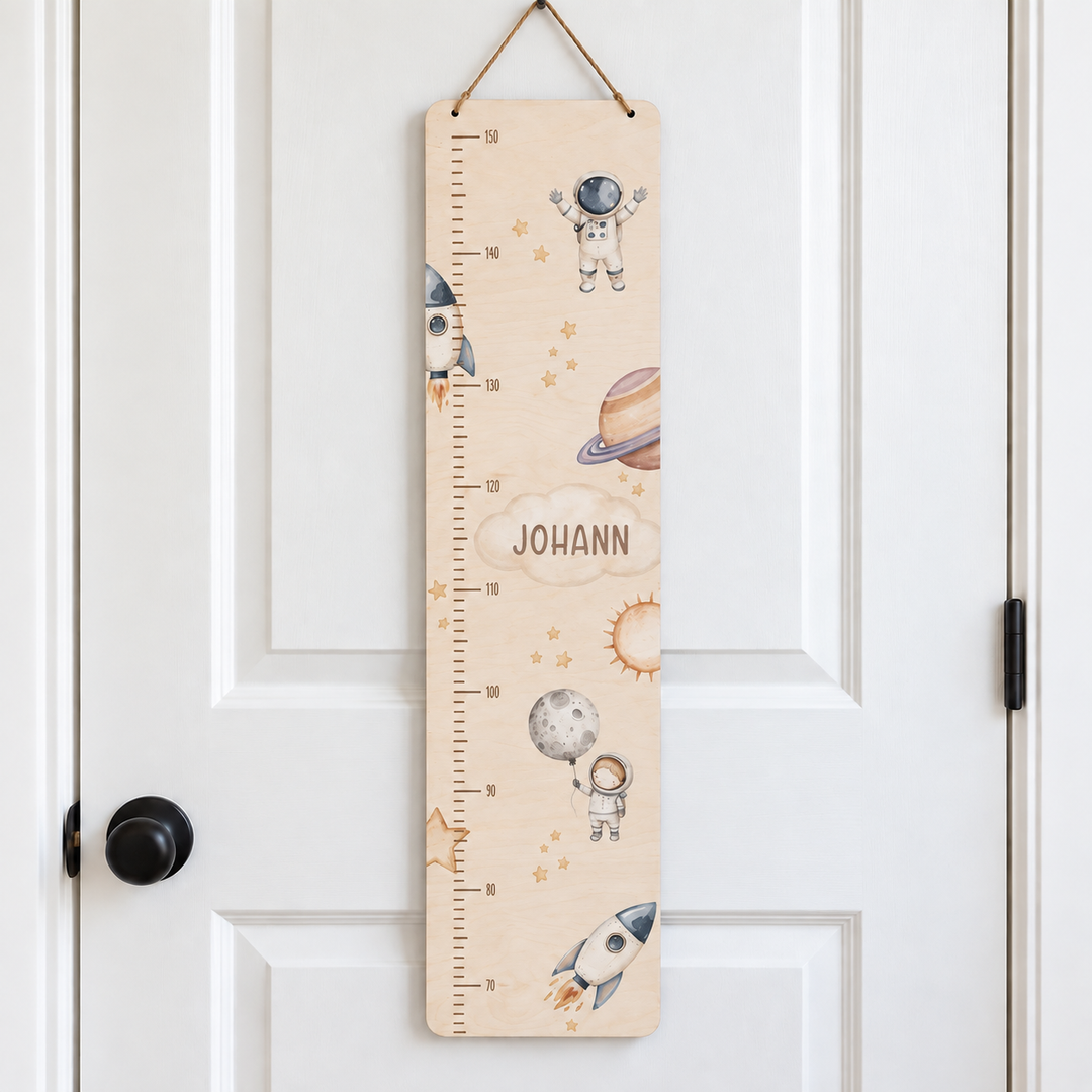 personalisierbare Kindermesslatte - Astronaut