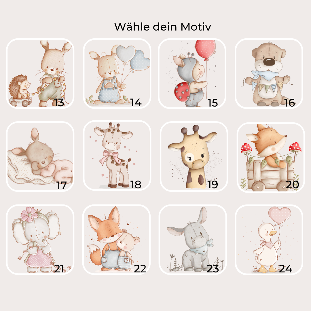 personalisiertes Namensschild für Kinderzimmer