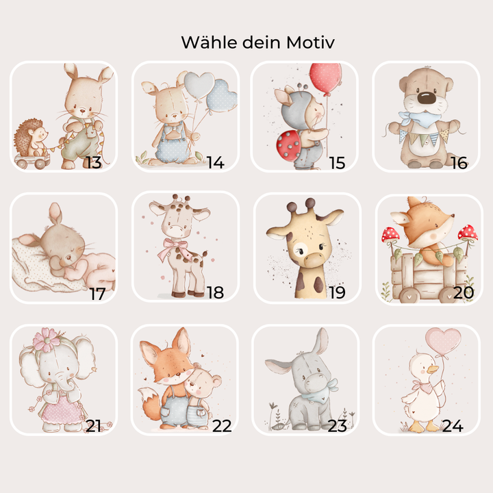 personalisiertes Namensschild für Kinderzimmer