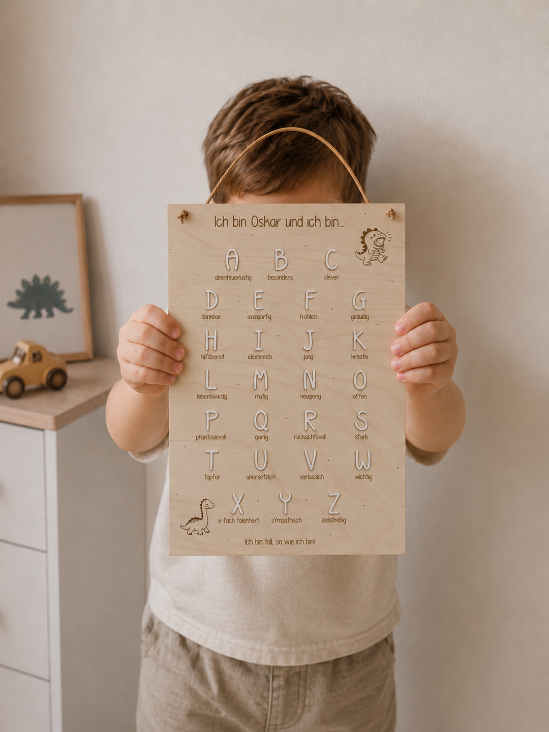 personalisierbare Affirmationstafel zur Einschulung