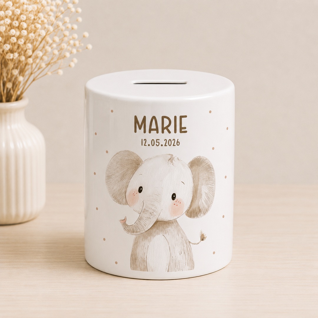 Spardose für Kinder - Safaritiere