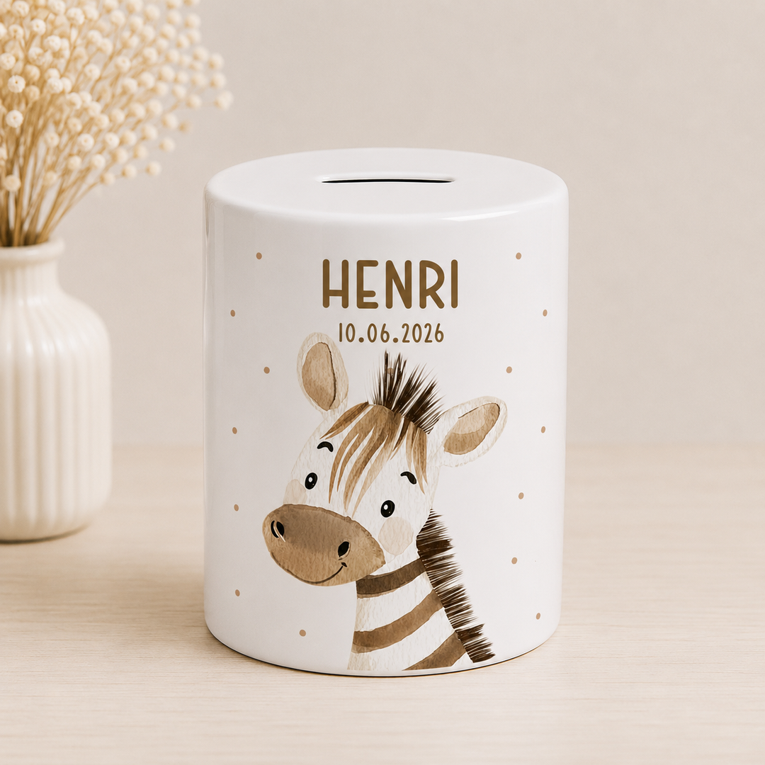 Spardose für Kinder - Safaritiere