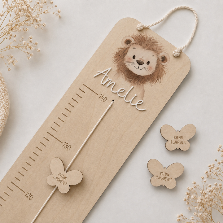 personalisierbare Kindermesslatte mit Motiv