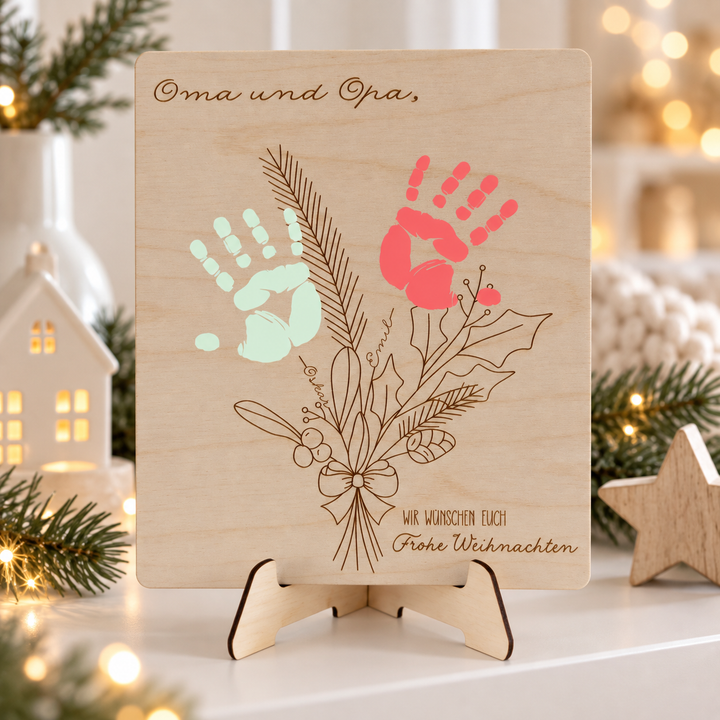 Handabdruck Weihnachtsgeschenk