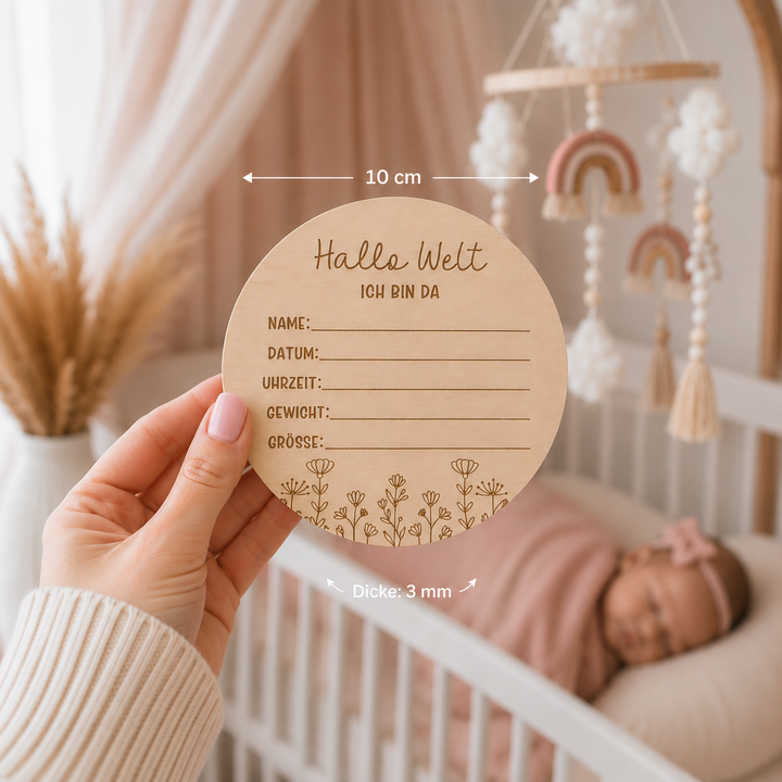 Personalisierbares Holzschild