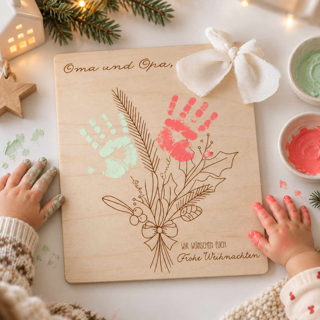 Handabdruck Weihnachtsgeschenk