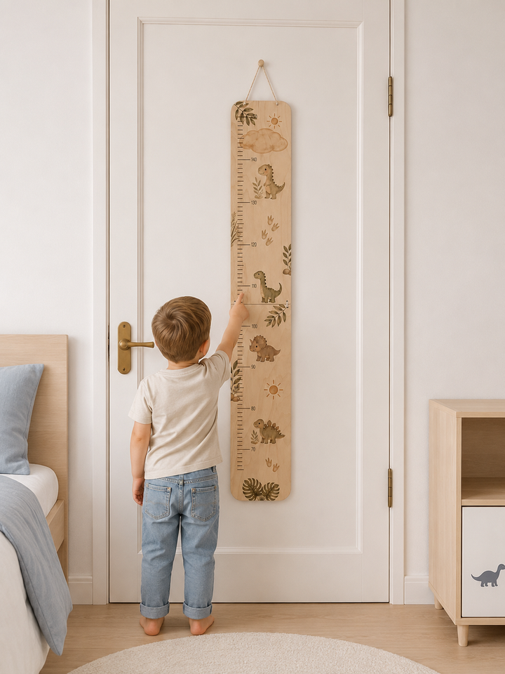personalisierbare Kindermesslatte Dinos
