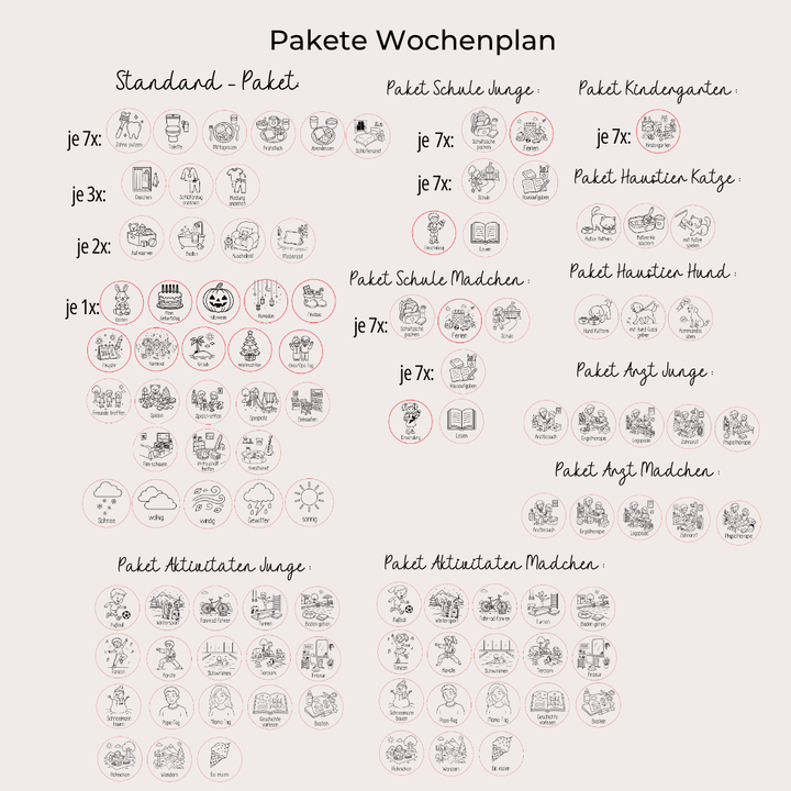 Personalisierter Wochenplan aus Holz