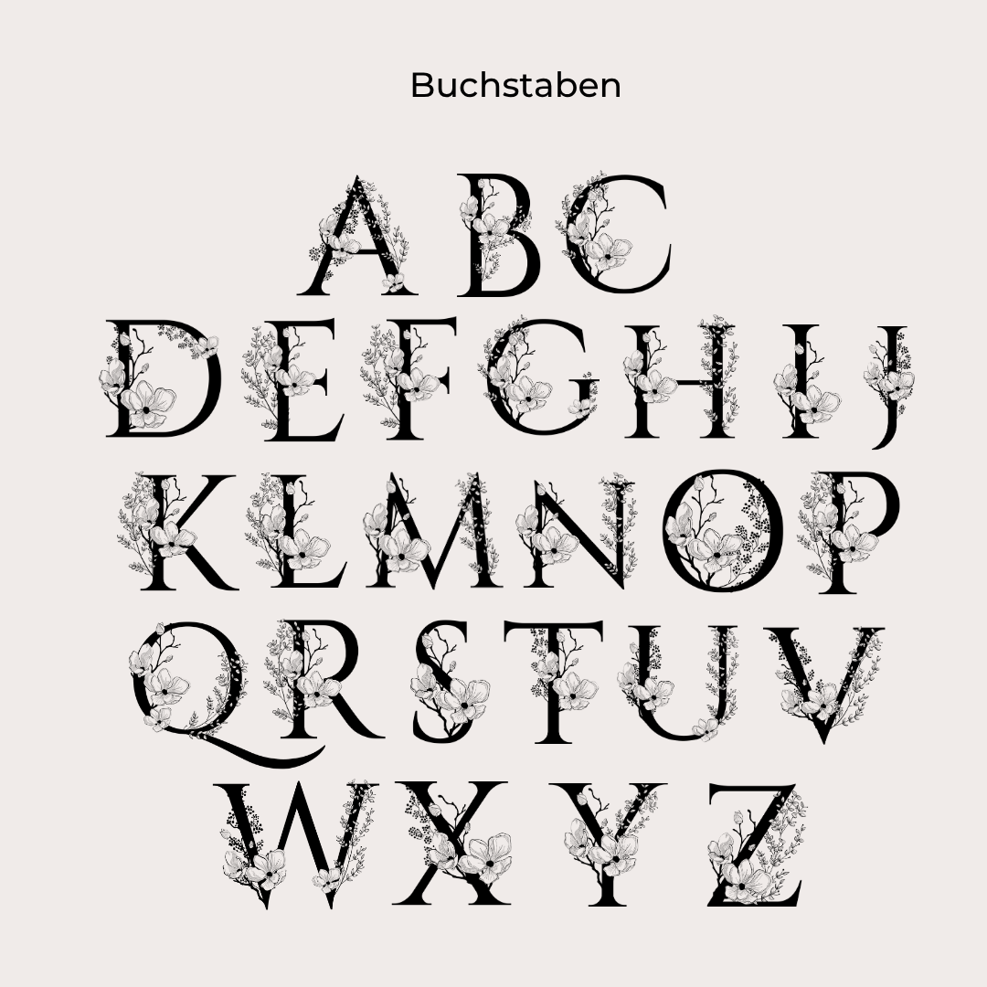 personalisierbare Kindermesslatte mit Buchstabe