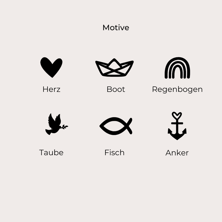 Personalisiertes Kreuz zur Taufe