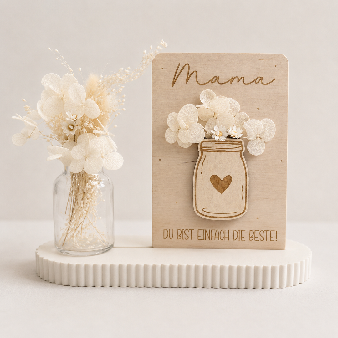 Holzaufsteller für die liebste Mama oder Oma
