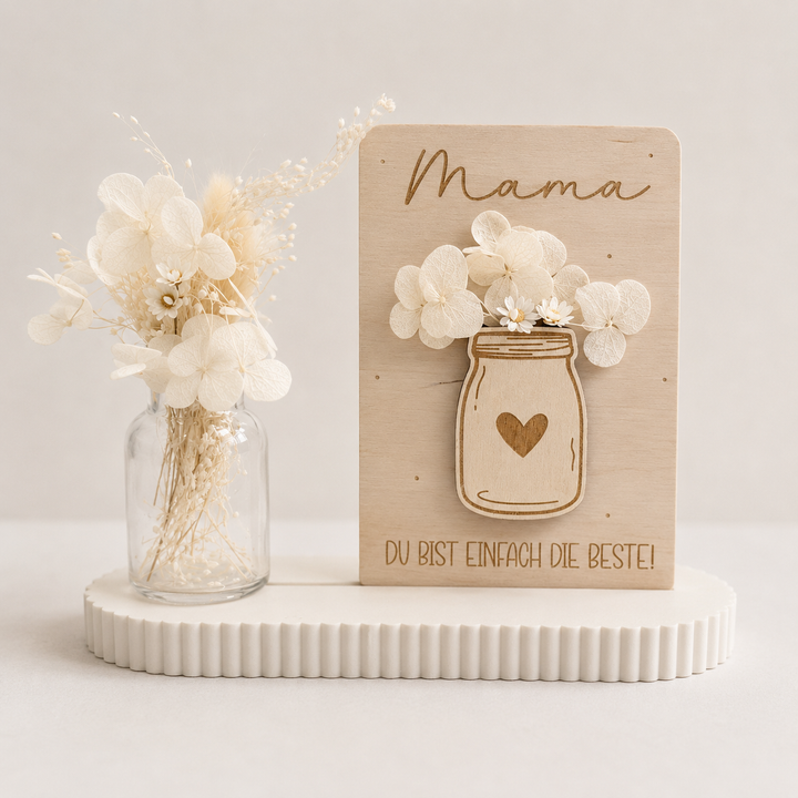 Holzaufsteller für die liebste Mama oder Oma