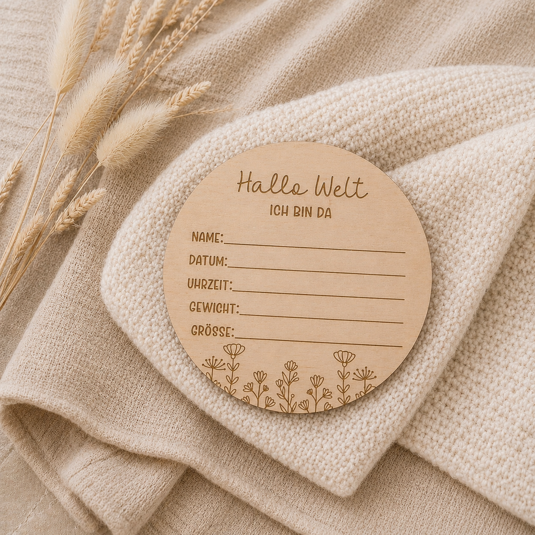 Personalisierbares Holzschild