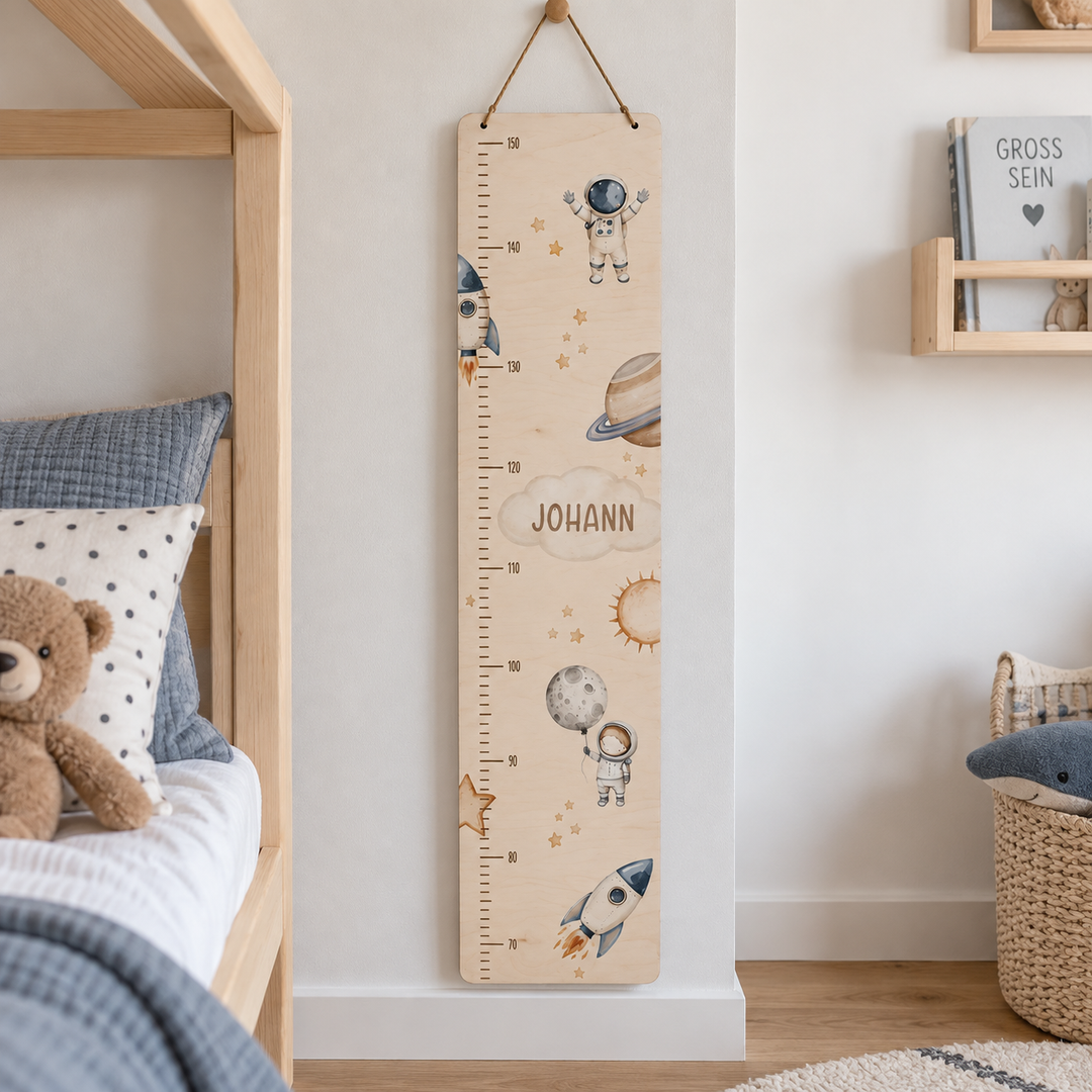 personalisierbare Kindermesslatte - Astronaut