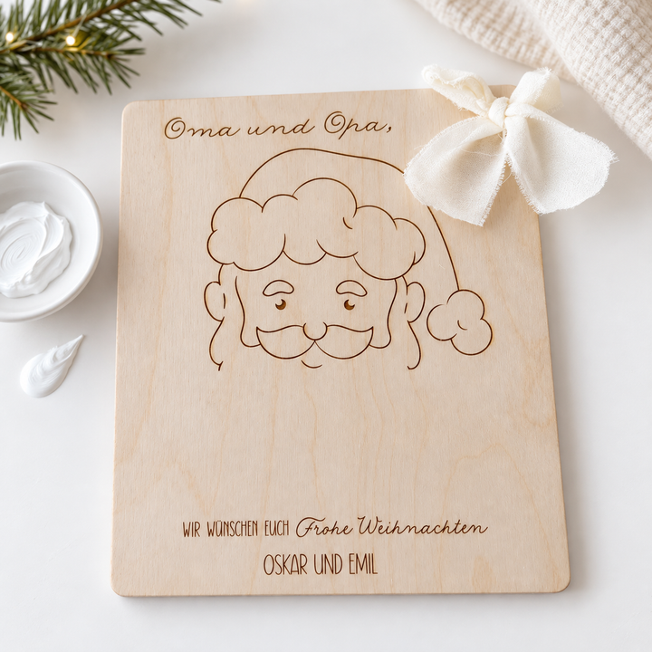 Handabdruck Weihnachtsgeschenk - Weihnachtsmann