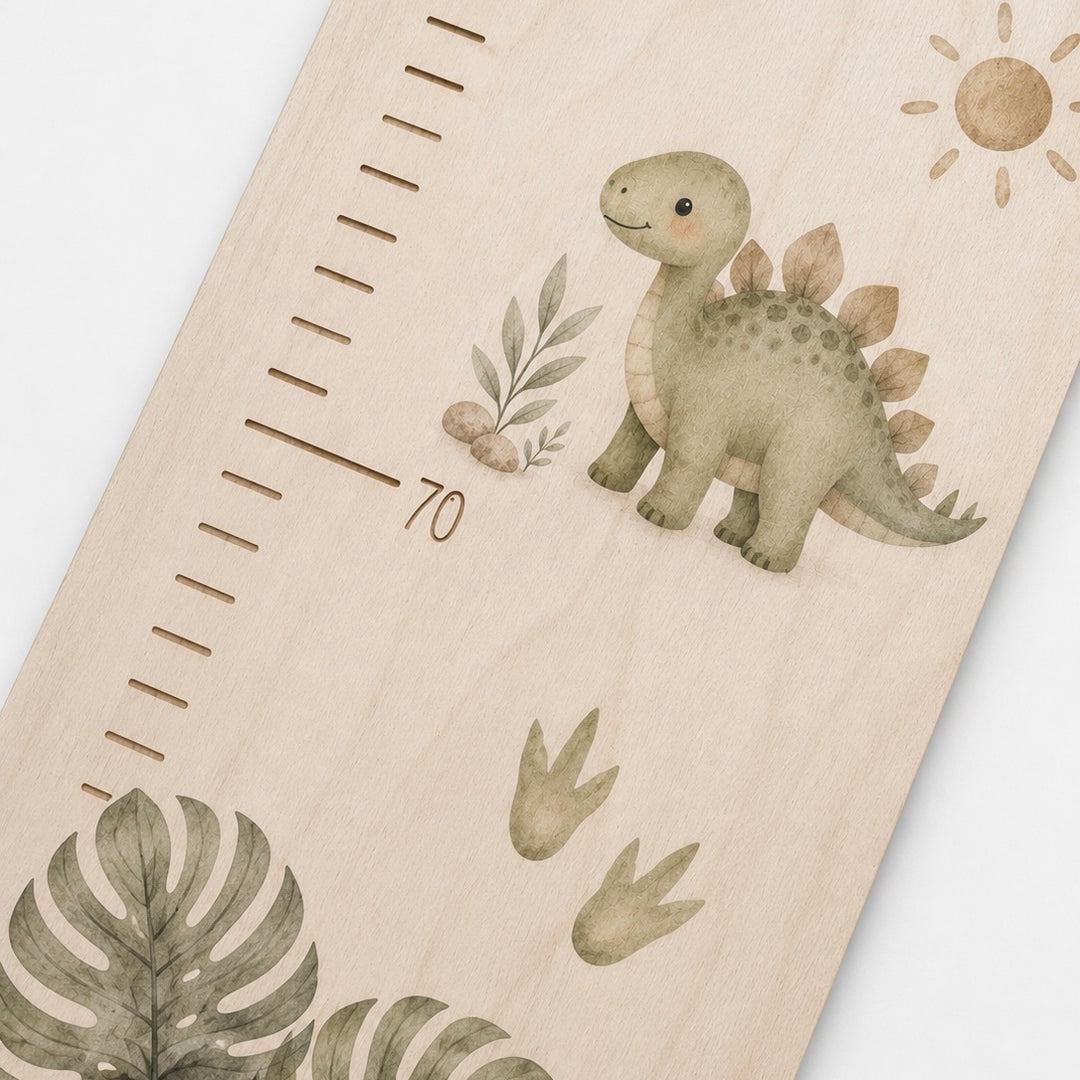 personalisierbare Kindermesslatte Dinos