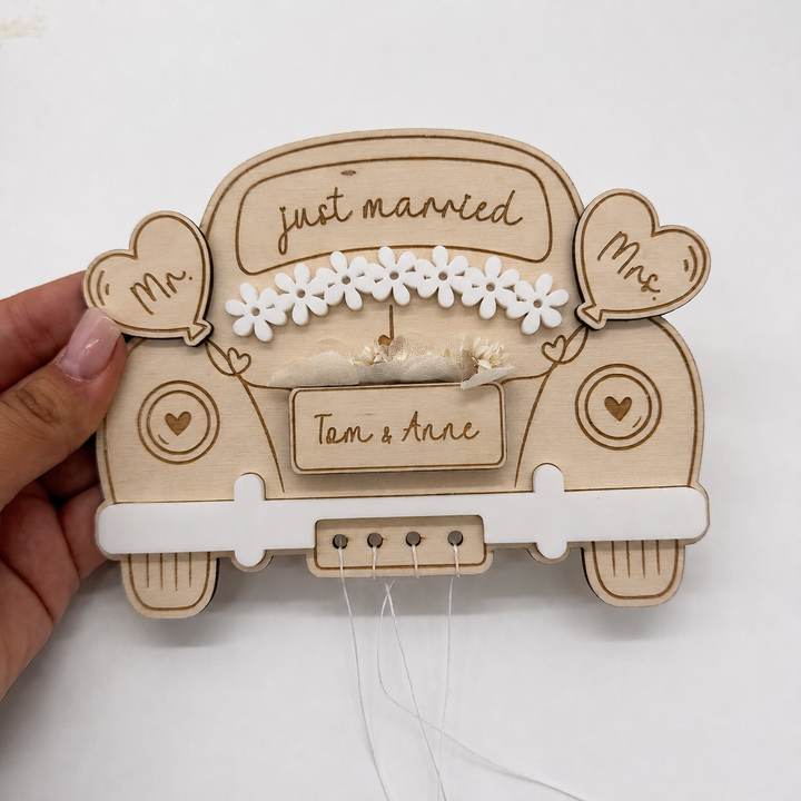 Personalisiertes Geldgeschenk zur Hochzeit auf Klötzchen