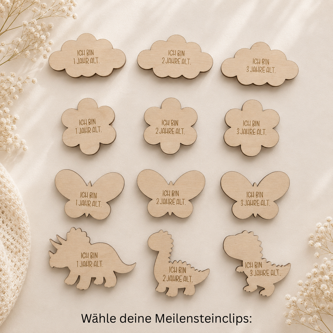 personalisierbare Kindermesslatte mit Buchstabe